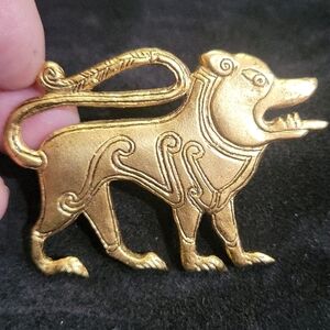 Yunque NYC 1996 Vintage Dog Pin Brooch